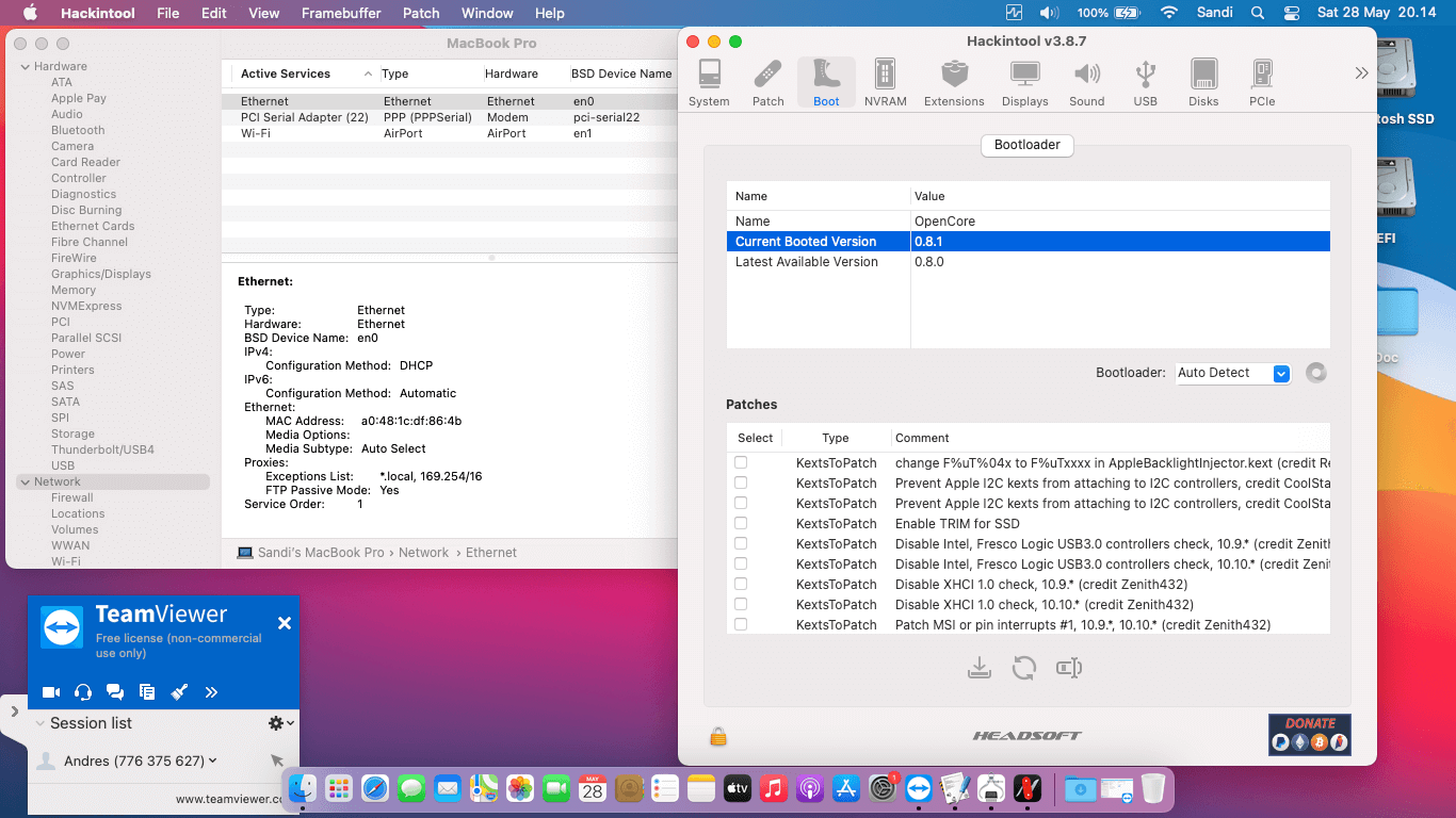 HP EliteBook 2570P 2nd [IvyBridge   Intel HD 4000 + PS2]   OpenCore 9